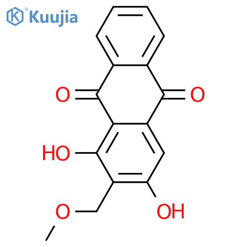 9,10-Anthracenedione,1,3-dihydroxy-2-(methoxymethyl)- structure