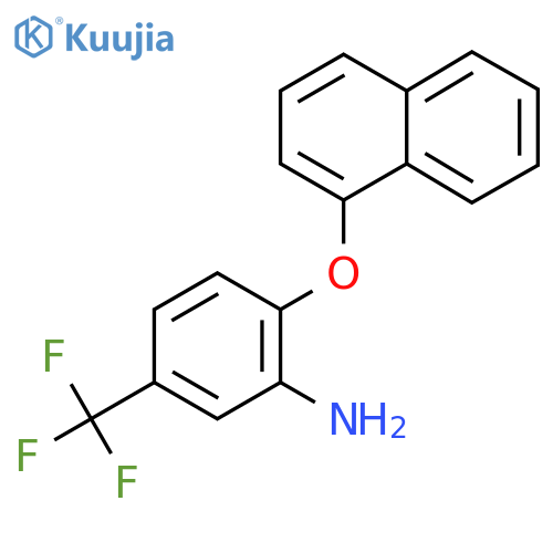 2-(1-Naphthyloxy)-5-(trifluoromethyl)aniline structure