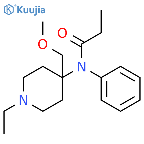 Propanamide, N-[1-ethyl-4-(methoxymethyl)-4-piperidinyl]-N-phenyl- structure