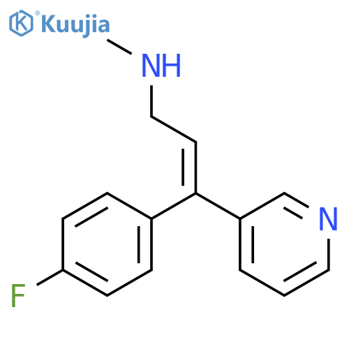 2-Propen-1-amine, 3-(4-fluorophenyl)-N-methyl-3-(3-pyridinyl)-, (Z)- structure