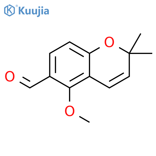 2H-1-BENZOPYRAN-6-CARBOXALDEHYDE, 5-METHOXY-2,2-DIMETHYL- structure
