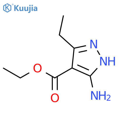 ethyl 3-amino-5-ethyl-1H-pyrazole-4-carboxylate structure
