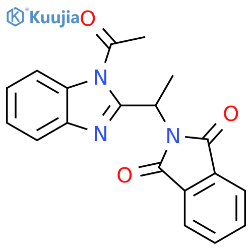 1H-Benzimidazole,1-acetyl-2-[1-(1,3-dihydro-1,3-dioxo-2H-isoindol-2-yl)ethyl]- structure