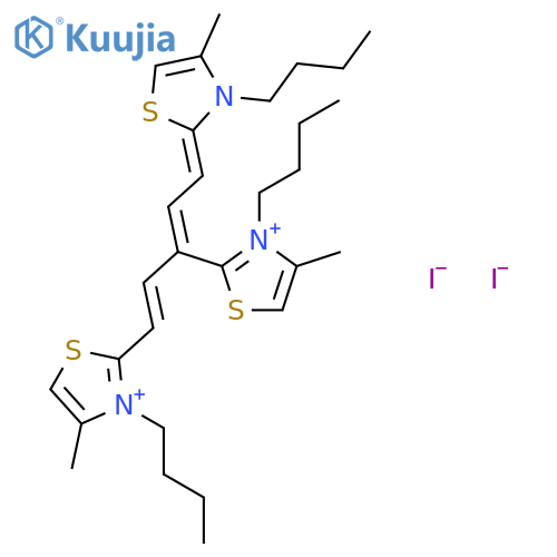 Thiazolium,2,2'-[3-[(3-butyl-4-methyl-2(3H)-thiazolylidene)ethylidene]-1-propene-1,3-diyl]bis[3-butyl-4-methyl-,diiodide (9CI) structure