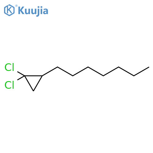CYCLOPROPANE, 1,1-DICHLORO-2-HEPTYL- structure
