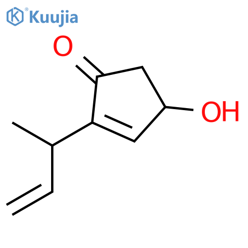 2-CYCLOPENTEN-1-ONE, 4-HYDROXY-2-(1-METHYL-2-PROPENYL)- structure