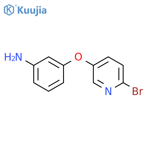 Benzenamine, 3-[(6-bromo-3-pyridinyl)oxy]- structure
