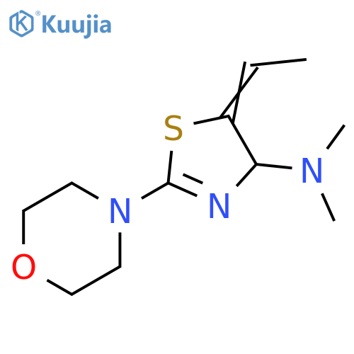 4-Thiazolamine,5-ethylidene-4,5-dihydro-N,N-dimethyl-2-(4-morpholinyl)- structure