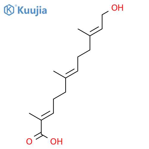2,6,10-DODECATRIENOIC ACID, 12-HYDROXY-2,6,10-TRIMETHYL- structure