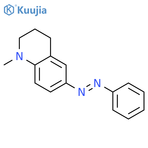 Quinoline, 1,2,3,4-tetrahydro-1-methyl-6-(phenylazo)- structure