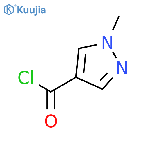 1-methyl-1H-pyrazole-4-carbonyl chloride structure
