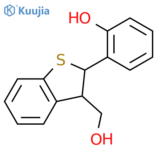 2-[3-(hydroxymethyl)-2,3-dihydro-1-benzothiophen-2-yl]phenol structure