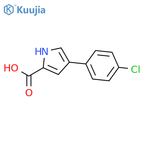 4-(4-CHLOROPHENYL)-1H-PYRROLE-2-CARBOXYLIC ACID structure