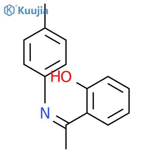 Phenol, 2-[1-[(4-methylphenyl)imino]ethyl]- structure