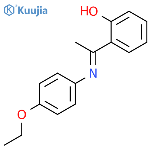Phenol, 2-[1-[(4-ethoxyphenyl)imino]ethyl]- structure