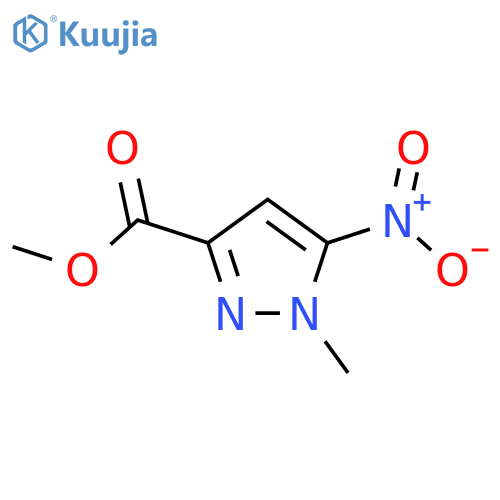 methyl 1-methyl-5-nitro-1H-pyrazole-3-carboxylate structure