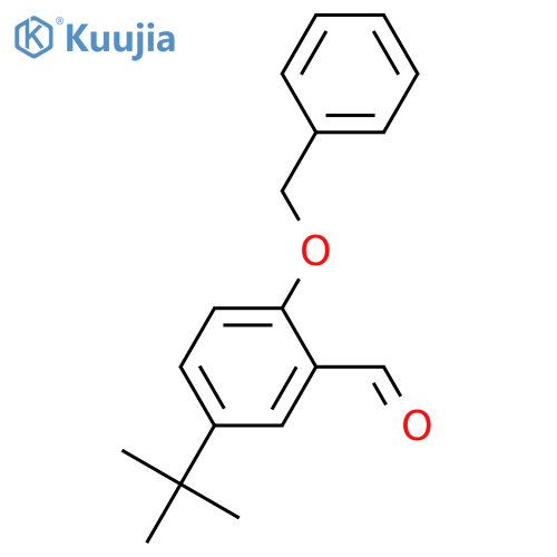 2-(benzyloxy)-5-tert-butylbenzaldehyde structure