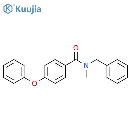 Benzamide, N-methyl-4-phenoxy-N-(phenylmethyl)- structure