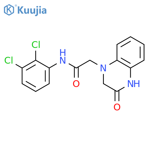 N-(2,3-Dichlorophenyl)-2-(3-oxo-3,4-dihydroquinoxalin-1(2H)-yl)acetamide structure