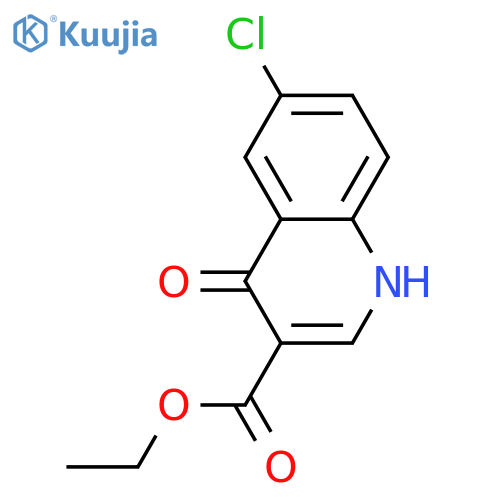 Ethyl 6-chloro-4-oxo-1,4-dihydroquinoline-3-carboxylate structure