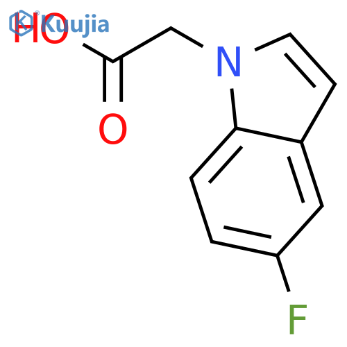 2-(5-Fluoro-1H-indol-1-yl)acetic acid structure