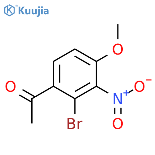 Ethanone, 1-(2-bromo-4-methoxy-3-nitrophenyl)- structure