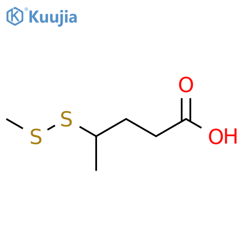 4-(methyldisulfanyl)pentanoic acid structure