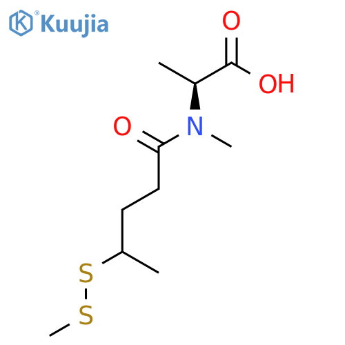 L-ALANINE, N-METHYL-N-[4-(METHYLDITHIO)-1-OXOPENTYL]- structure