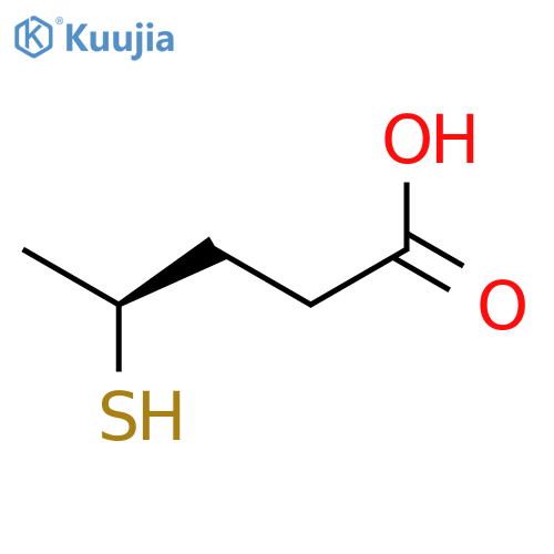 Pentanoic acid, 4-mercapto-, (4S)- structure