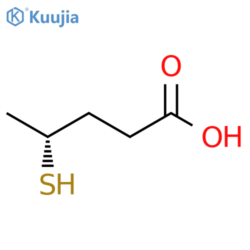 (4R)-4-sulfanylpentanoic acid structure