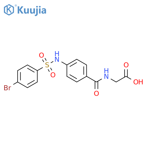 Glycine, N-[4-[[(4-bromophenyl)sulfonyl]amino]benzoyl]- structure