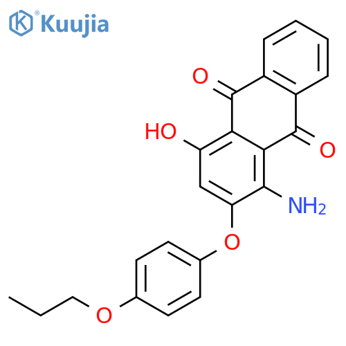 9,10-Anthracenedione, 1-amino-4-hydroxy-2-(4-propoxyphenoxy)- structure