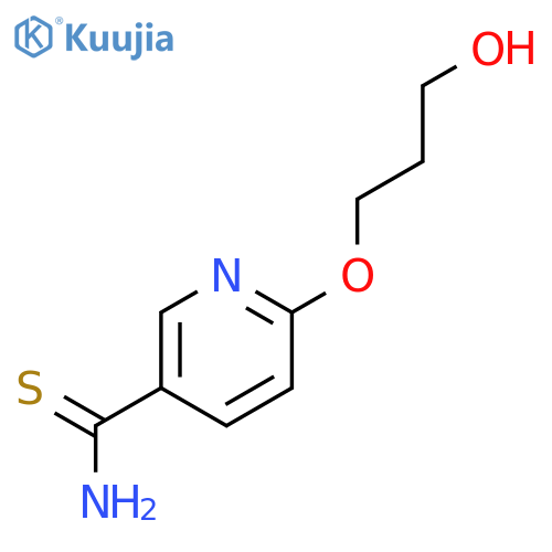 3-Pyridinecarbothioamide, 6-(3-hydroxypropoxy)- structure
