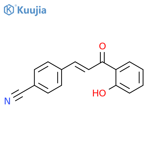 Benzonitrile, 4-[(1E)-3-(2-hydroxyphenyl)-3-oxo-1-propen-1-yl]- structure