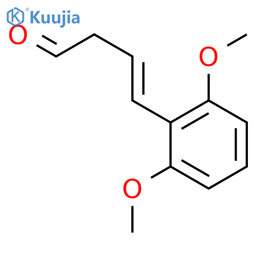 3-Butenal, 4-(2,6-dimethoxyphenyl)-, (3E)- structure