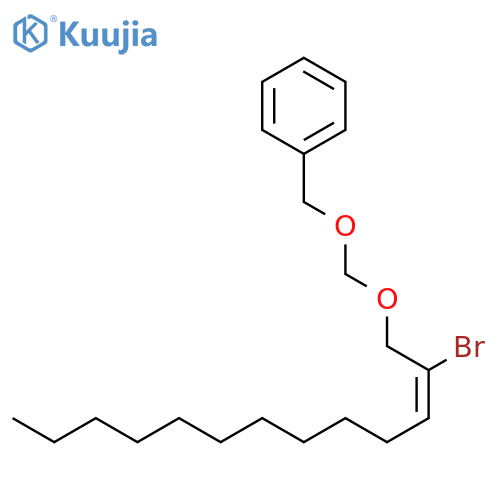 Benzene, [[[[(2E)-2-bromo-2-tridecenyl]oxy]methoxy]methyl]- structure