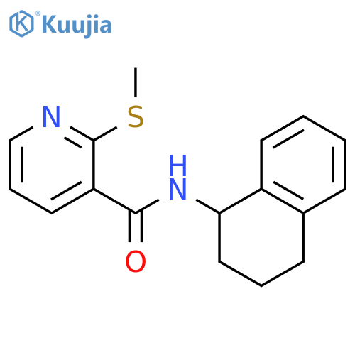 2-(Methylthio)-N-(1,2,3,4-tetrahydronaphthalen-1-yl)nicotinamide structure