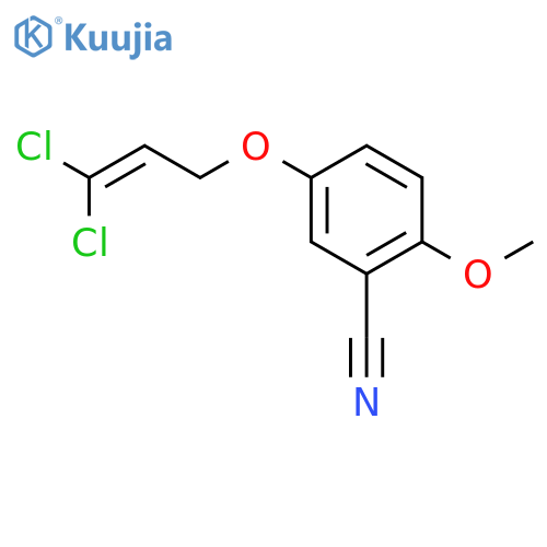BENZONITRILE, 5-[(3,3-DICHLORO-2-PROPENYL)OXY]-2-METHOXY- structure