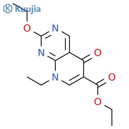 Pyrido[2,3-d]pyrimidine-6-carboxylicacid, 2-ethoxy-8-ethyl-5,8-dihydro-5-oxo-, ethyl ester structure