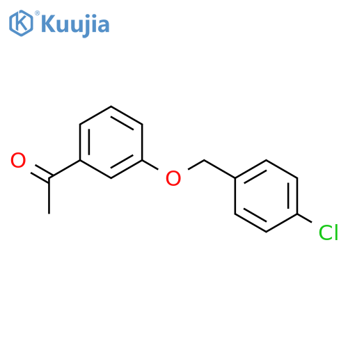 1-{3-[(4-chlorobenzyl)oxy]phenyl}ethanone structure