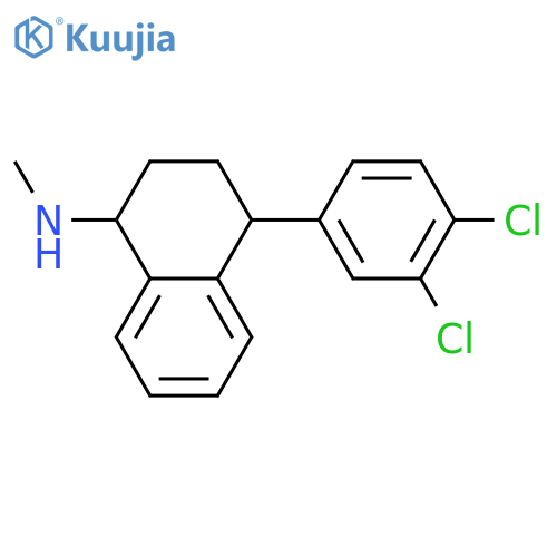 (1S,4S)-4-(3,4-dichlorophenyl)-N-methyl-1,2,3,4-tetrahydronaphthalen-1-amine structure