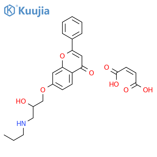 Flavodilol maleate [USAN] structure