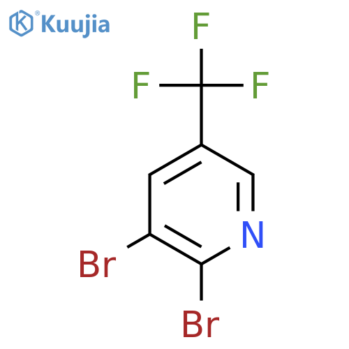 2,3-Dibromo-5-(trifluoromethyl)pyridine structure