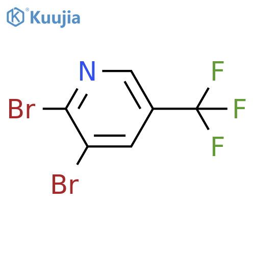 2,3-Dibromo-5-(trifluoromethyl)pyridine structure