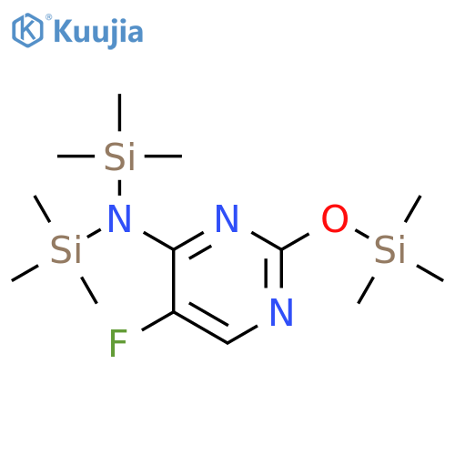5-Fluoro-N,N-bis(trimethylsilyl)-2-[(trimethylsilyl)oxy]pyrimidin-4-amine structure
