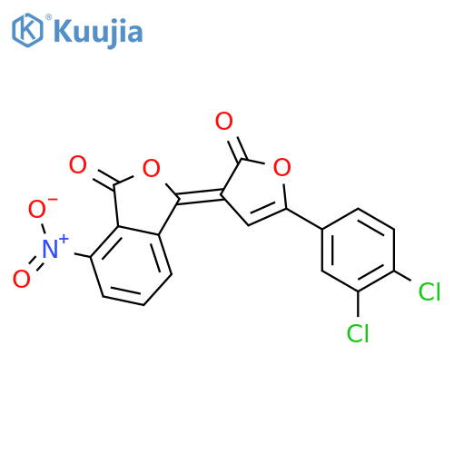 1(3H)-Isobenzofuranone,3-[5-(3,4-dichlorophenyl)-2-oxo-3(2H)-furanylidene]-7-nitro- structure