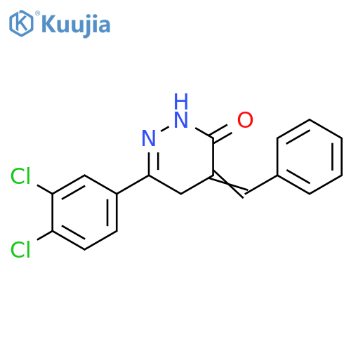3(2H)-Pyridazinone,6-(3,4-dichlorophenyl)-4,5-dihydro-4-(phenylmethylene)- structure