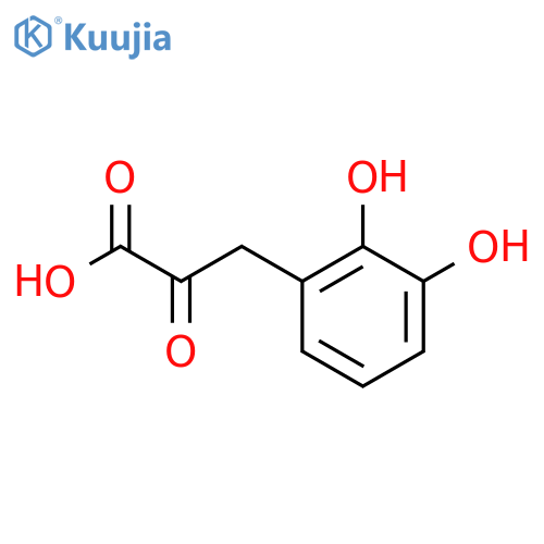 3-(2,3-dihydroxyphenyl)-2-oxopropanoic acid structure