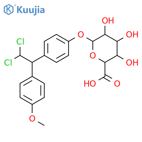 b-D-Glucopyranosiduronic acid,4-[2,2-dichloro-1-(4-methoxyphenyl)ethyl]phenyl structure