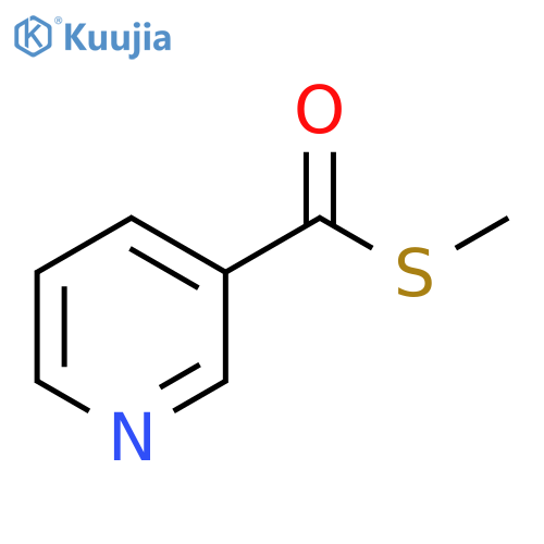 3-Pyridinecarbothioic acid, S-methyl ester structure